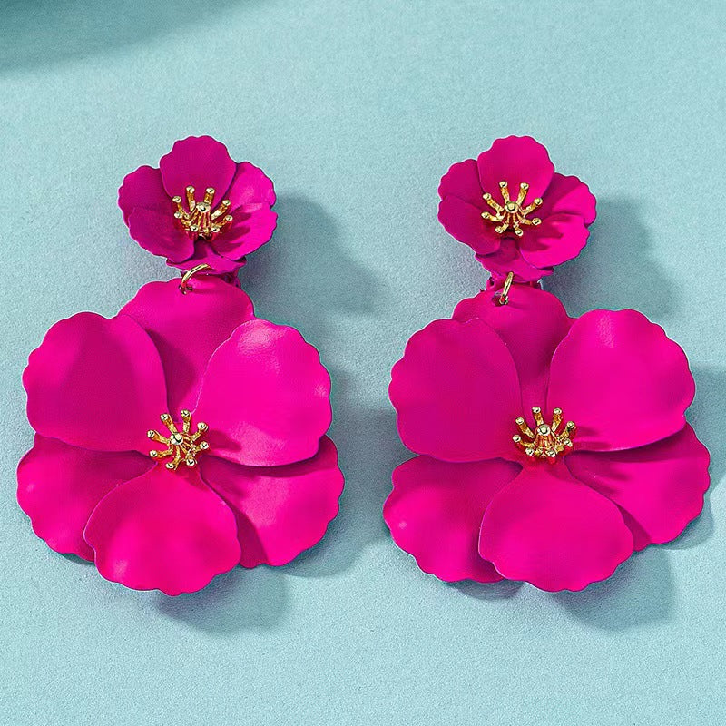 Europäischen Und Amerikanischen Mori Mädchen Blume Ohrringe Retro Lange