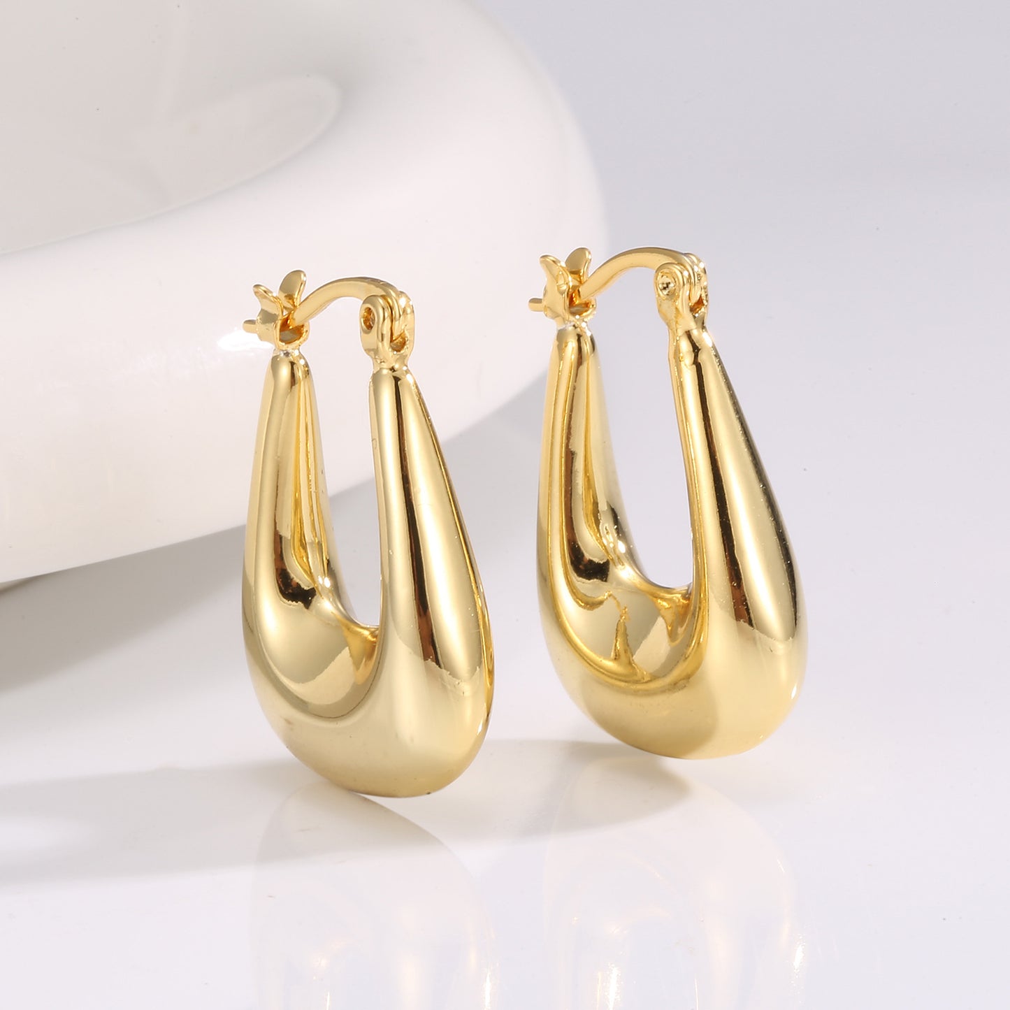 Cold Scenery Surface U-shaped Ear Clip Niche Design Round Face