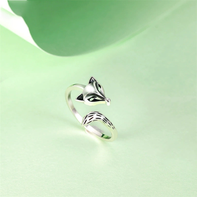 S925 Thai Silver Unisex Fox Ring