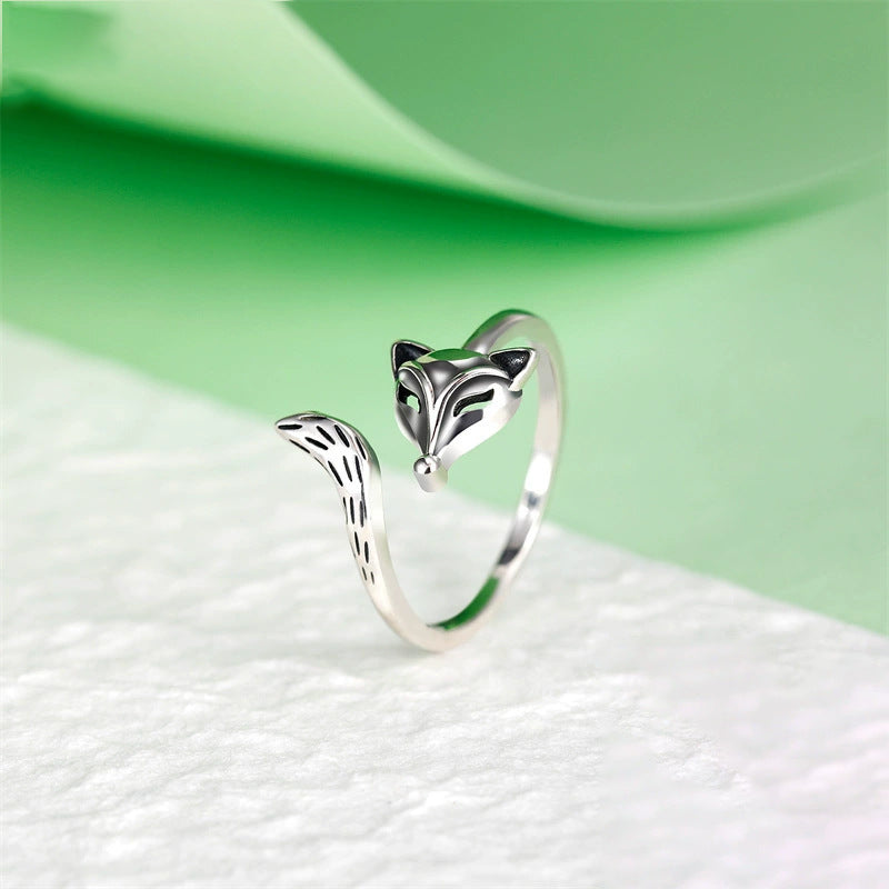 S925 Thai Silver Unisex Fox Ring
