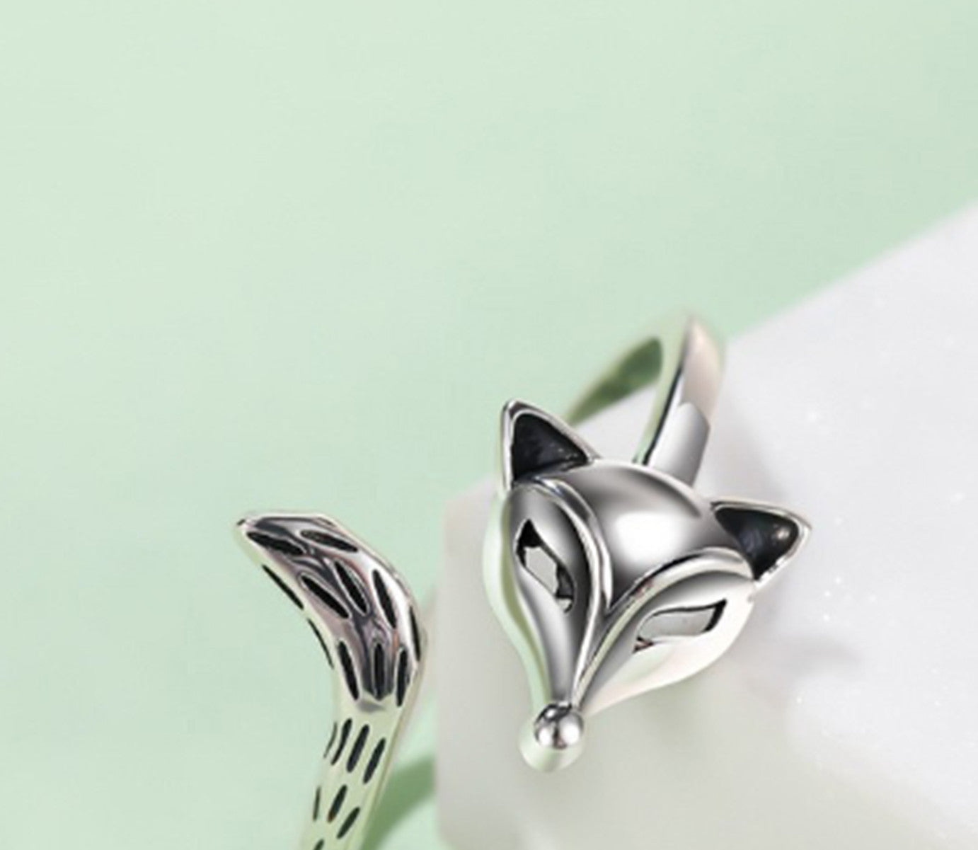 S925 Thai Silver Unisex Fox Ring