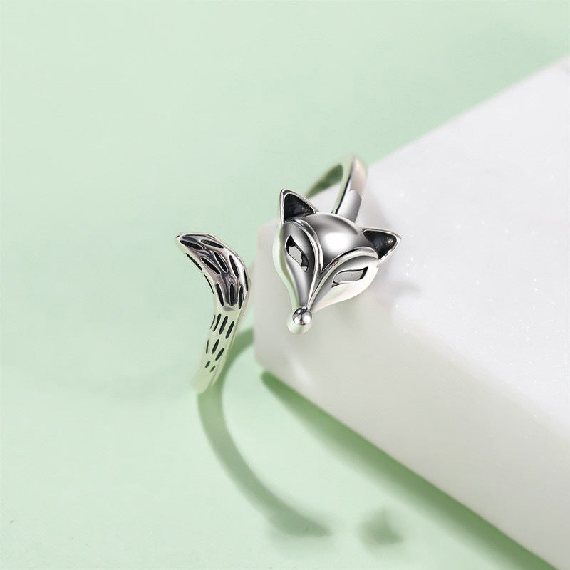 S925 Thai Silver Unisex Fox Ring