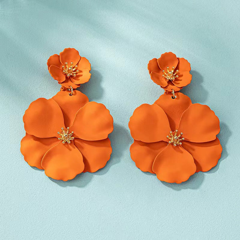 Europäischen Und Amerikanischen Mori Mädchen Blume Ohrringe Retro Lange