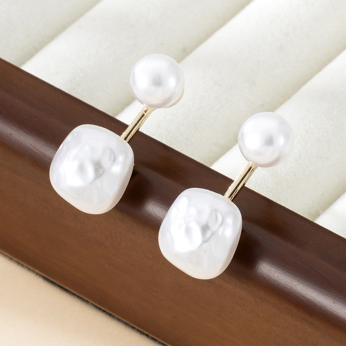 Simple French Irregular Ear Studs