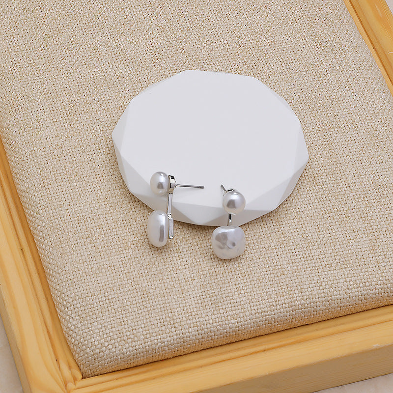 Simple French Irregular Ear Studs