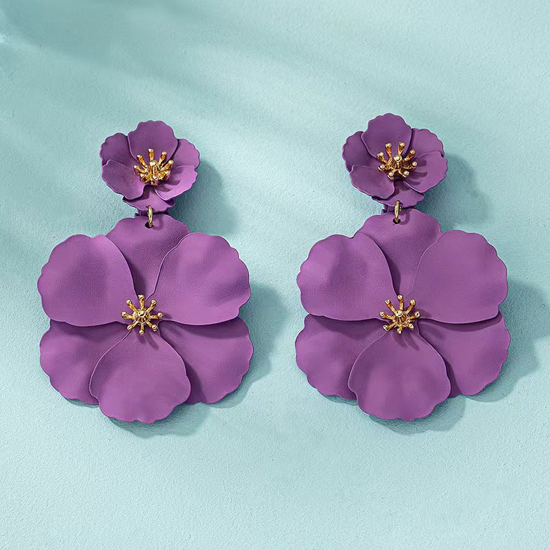 Europäischen Und Amerikanischen Mori Mädchen Blume Ohrringe Retro Lange