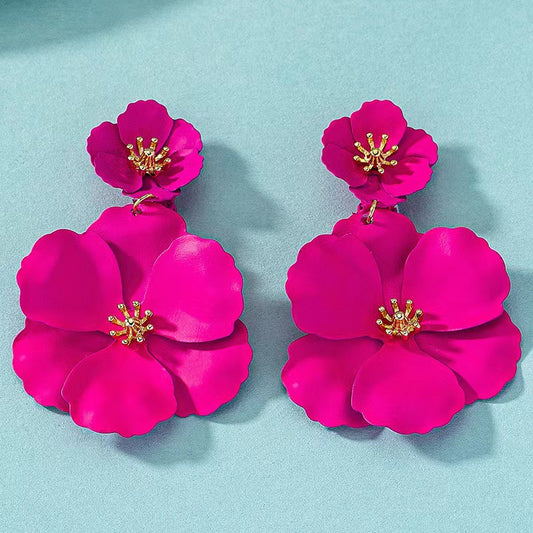 Europäischen Und Amerikanischen Mori Mädchen Blume Ohrringe Retro Lange