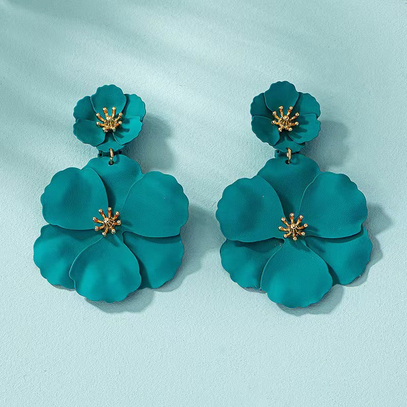 Europäischen Und Amerikanischen Mori Mädchen Blume Ohrringe Retro Lange
