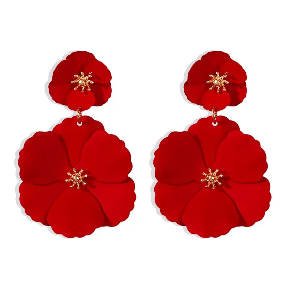 Europäischen Und Amerikanischen Mori Mädchen Blume Ohrringe Retro Lange