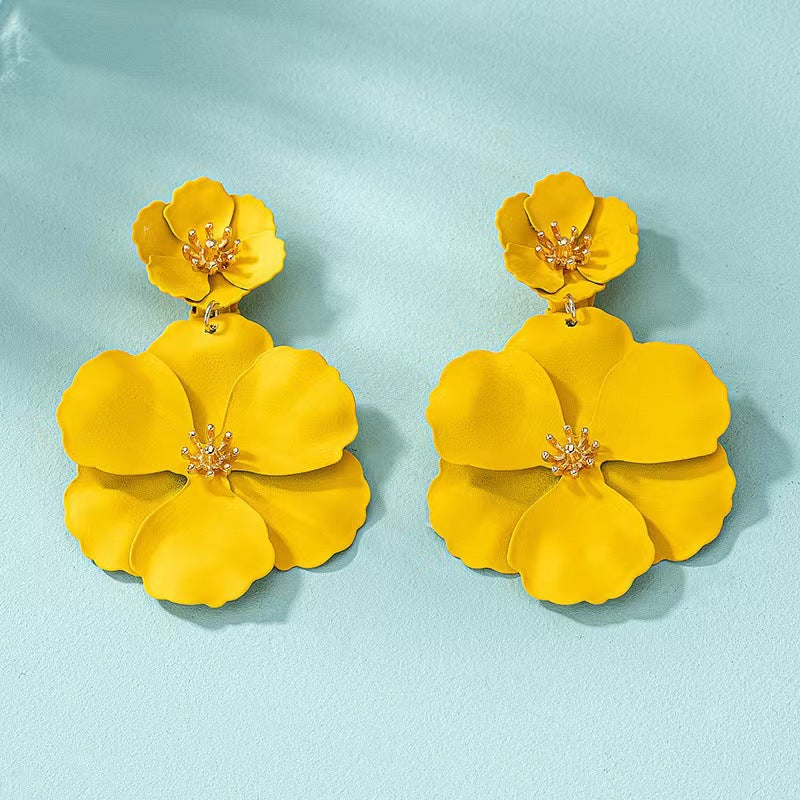 Europäischen Und Amerikanischen Mori Mädchen Blume Ohrringe Retro Lange